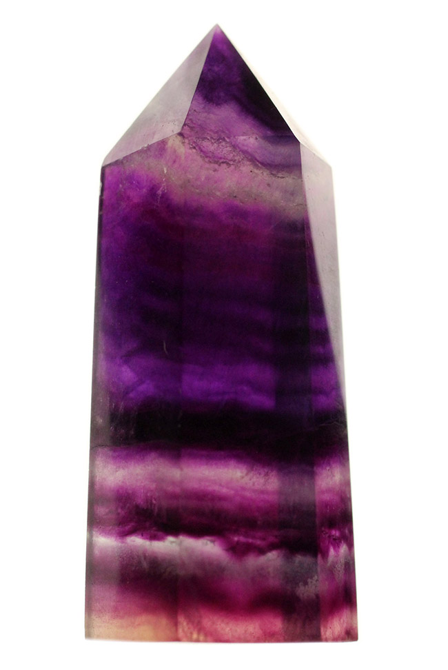 人気の鉱物、レインボーフローライト(Fluorite)。濃淡ある美しい紫を呈します(その4)