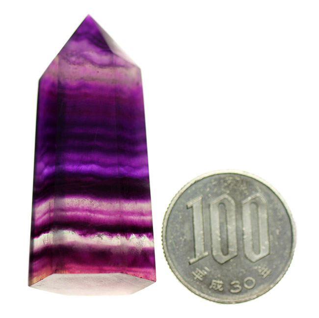 人気の鉱物、レインボーフローライト（Fluorite）。濃淡ある美しい紫を呈します（その7）