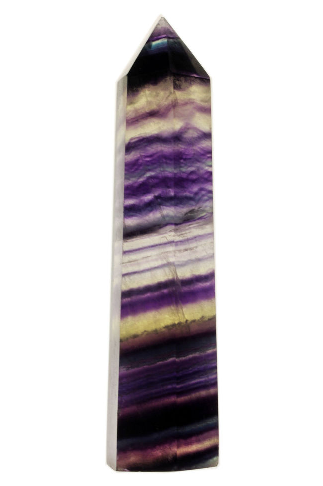 いったい何層になっているのでしょう？紫色を主体とするレインボーフローライト（fluorite）（その1）