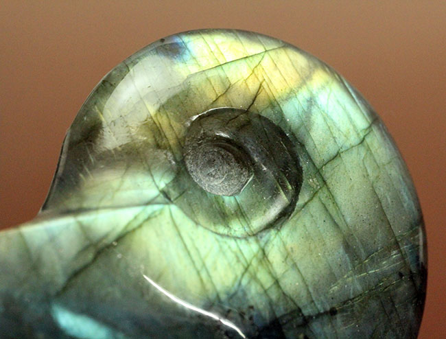 微妙・・・・・。遊び心が試される!?アンモナイト風のラブラドライト(Labradorite)(その3)