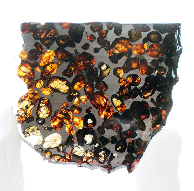 ナイスサイズ、極めて上質なカンラン石を含む、ケニア産のパラサイト隕石（その4）