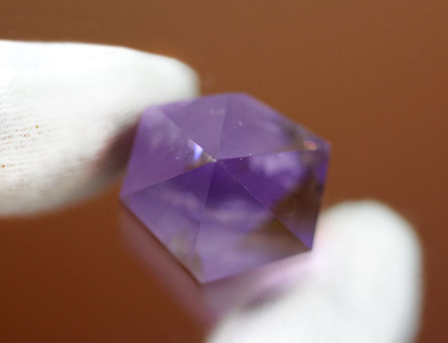 アメシストにシトリンが内包された鉱物、アメトリン（Ametrine）。希少な天然標本です。（その7）