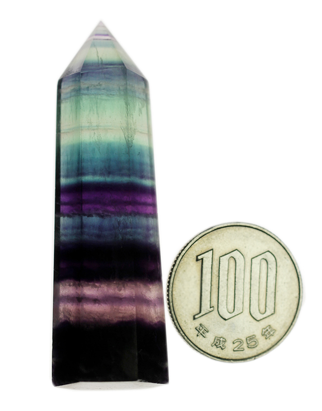 ブルー・ジョンの再来。美しく多彩なバンドを持つレインボーフローライト(fluorite)(その11)