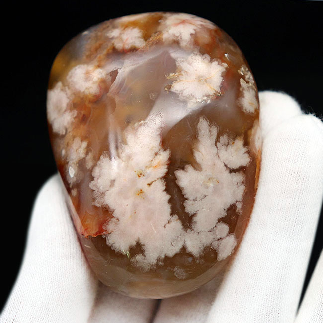 希少!一足早く花見をしませんか?桜の模様が現れた特殊なメノウ(Agate)、桜瑪瑙(その6)