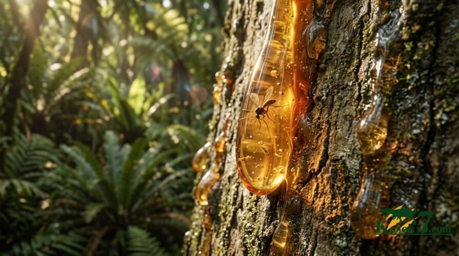 1.2cmに凝縮された密度の高い小宇宙……気泡と翅虫が奏でるドミニカ産琥珀（Amber）の天然ルース（その10）