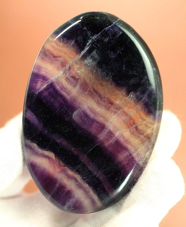 これが希少な「紫蛍石」だ！高い透明度、美しい光りのレイヤーを備えたレインボーフローライト（fluorite）（その6）