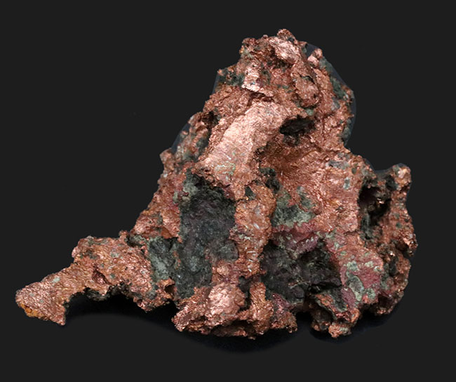 これが自然銅だ！お、重い・・・。米国ミシガン州のカレドニア鉱床産の自然銅（Native copper）（その1）