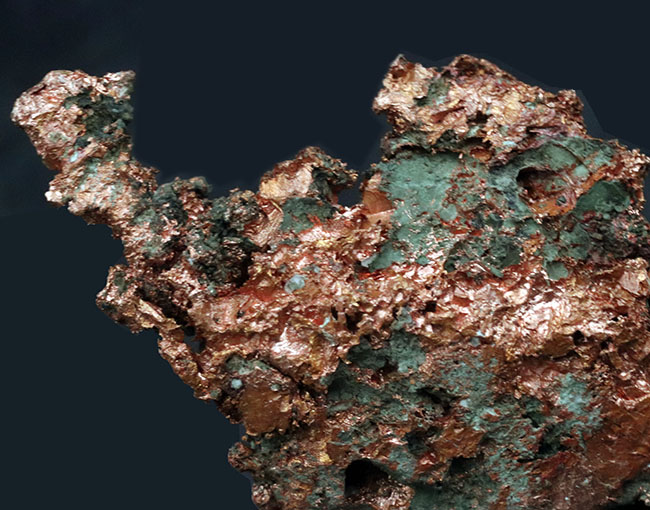 これが自然銅だ！お、重い・・・。米国ミシガン州のカレドニア鉱床産の自然銅（Native copper）（その6）