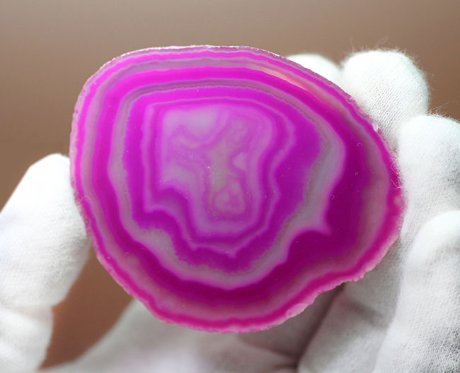 珍しいブラジル産ピンクメノウ（Agate）の原石カット品（その2）