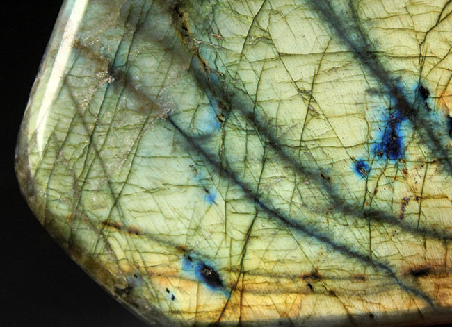 まれに見るハイクラス品!表と裏で別の色に輝く!12センチの巨大ラブラドライト(Labradorite)(その10)