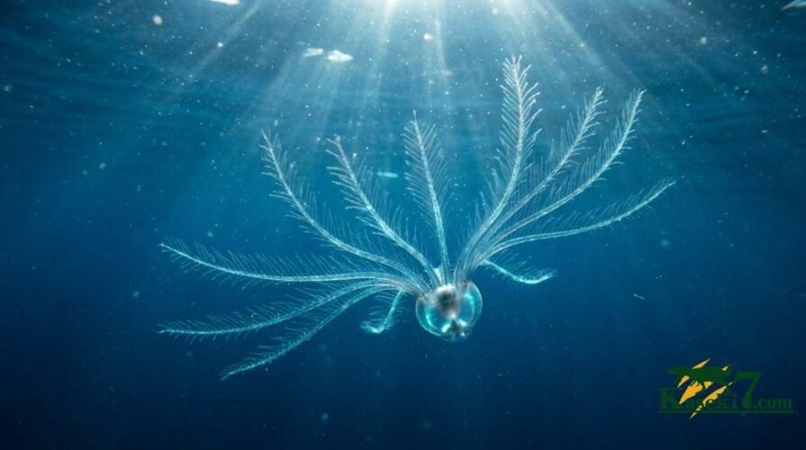 3.7センチに達するビッグサイズ！ドイツ・ゾルンホーフェン産、浮遊性ウミユリ「サッココーマ（Saccocoma tenella）」の上質化石（その7）