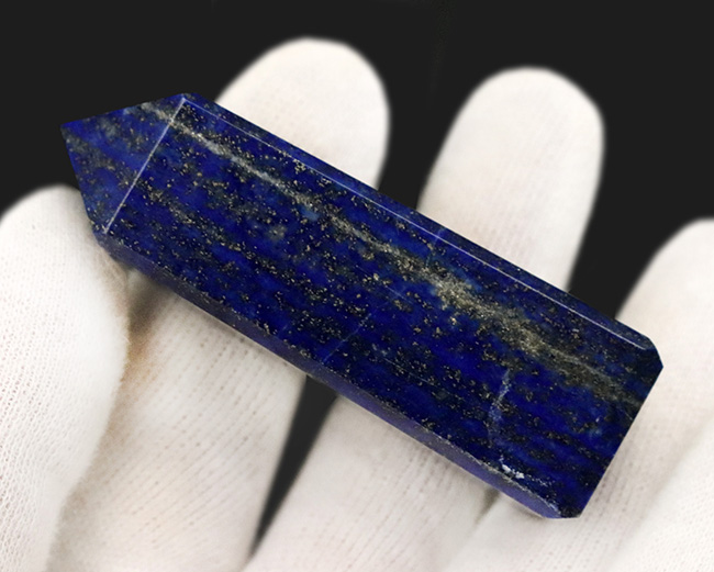 まるでミニチュア宇宙!鉱物コレクターに高い人気を博す天然石、ラピスラズリ(Lapis lazuli)。オベリスク型にカットされたアフガニスタン産標本!(その4)