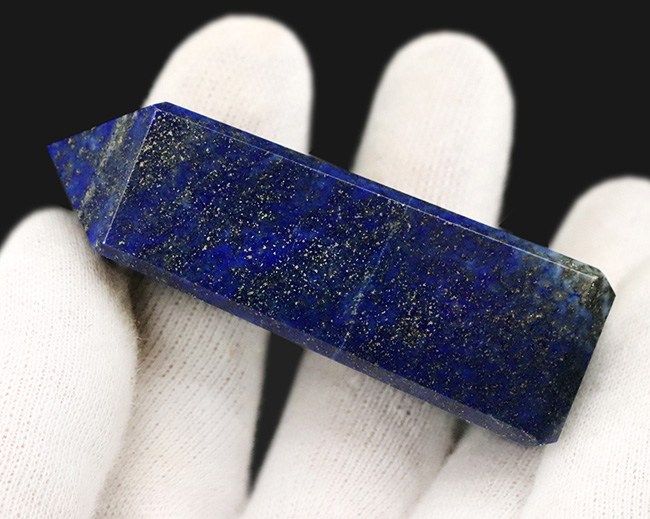 まるでミニチュア宇宙!鉱物コレクターに高い人気を博す天然石、ラピスラズリ(Lapis lazuli)。オベリスク型にカットされたアフガニスタン産標本!(その5)