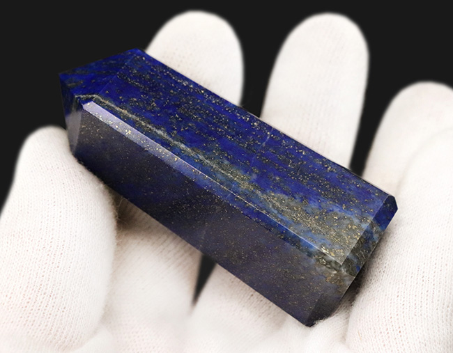 まるでミニチュア宇宙!鉱物コレクターに高い人気を博す天然石、ラピスラズリ(Lapis lazuli)。オベリスク型にカットされたアフガニスタン産標本!(その6)