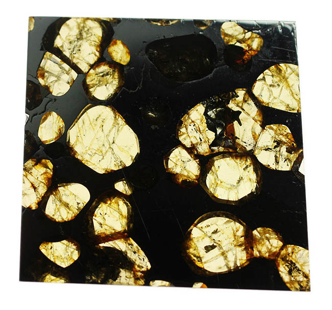 最も美しい隕石の名に恥じないハイクオリティ標本。石鉄隕石ブラヒンパラサイト（その11）