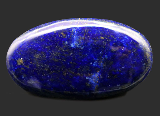 ディープブルー！世界的産地、アフガニスタンで採集された、瑠璃色に輝く天然ラピスラズリ（Lapis lazuli）のカボション（磨き石）（その2）