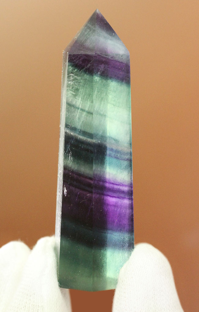 紫のバンドに目を奪われる！中国産レインボーフローライト（fluorite）（その8）