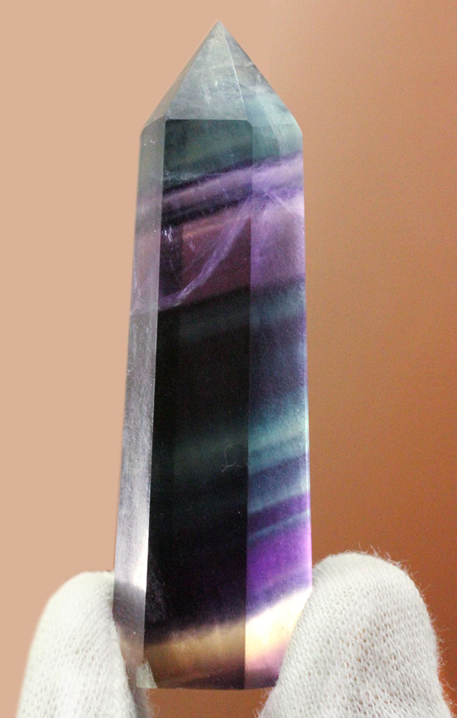 色濃い！シャンパンゴールドを呈するレインボーフローライト（fluorite