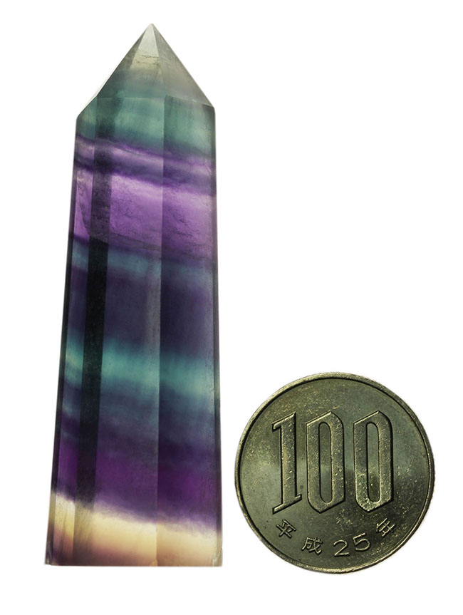色濃い！シャンパンゴールドを呈するレインボーフローライト（fluorite