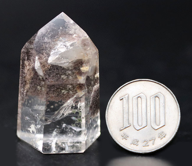 内部に植生に見える鉱物を含んだ石英結晶、ガーデンクォーツ(Garden Quartz)(その6)