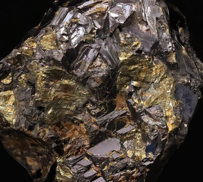 ギラリと輝く漆黒の結晶！590gの迫力あふれる国産大型閃亜鉛鉱（その4）