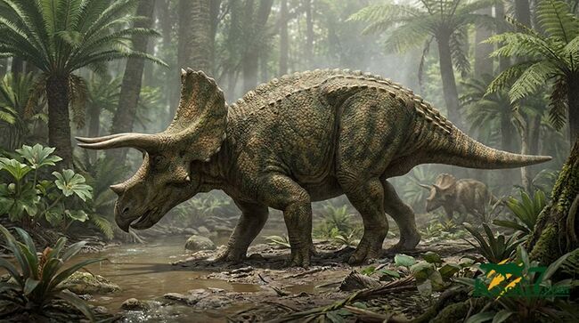 トリケラトプス（Triceratops）の強靭な首・背中を支えた、カチコチに固まった骨化腱の化石（その7）