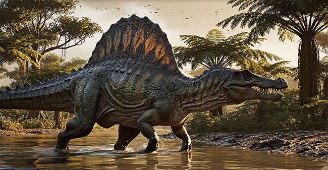 美しいエナメル質をぜひ撫でてみてください！白亜紀後期の水辺の王者、スピノサウルス（Spinosaurus）歯化石（その8）