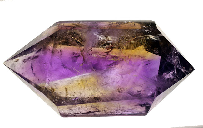 非常に発色の良い高品位の天然アメトリン（Ametrine）。あざやかな紫と黄をお楽しみください。（その12）