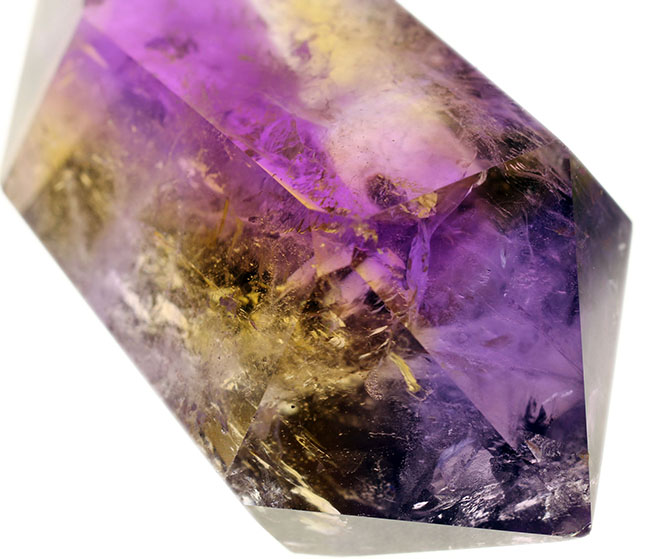 非常に発色の良い高品位の天然アメトリン（Ametrine）。あざやかな紫と黄をお楽しみください。（その4）