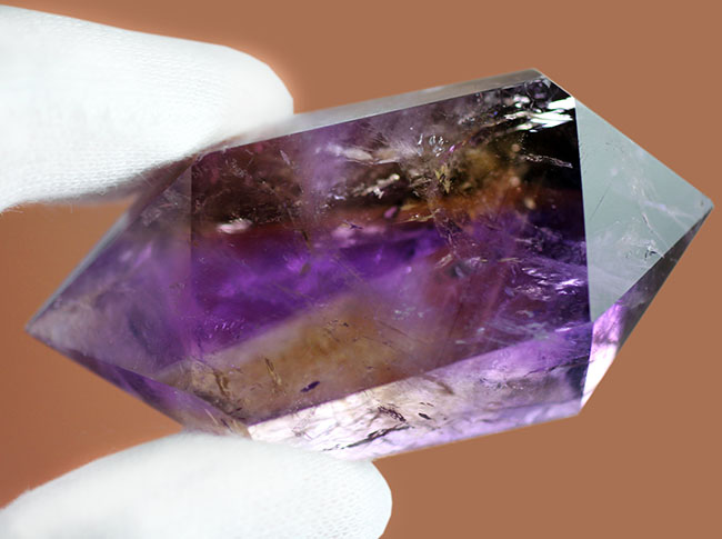 非常に発色の良い高品位の天然アメトリン（Ametrine）。あざやかな紫と黄をお楽しみください。（その7）