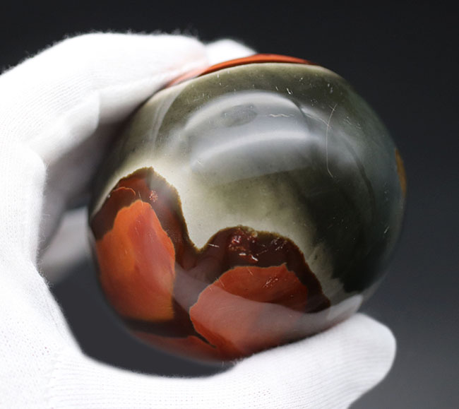 見ているだけで楽しくなってくる、緑の目玉を２つ持つ、ポリクロームジャスパー（Polychrome jasper）（その4）