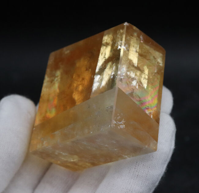 虹色のイリデッセンスあり！蜂蜜色に輝く！職人の手でポリッシュされた