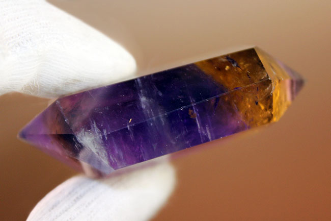 最高の天然のアメトリン(Ametrine)が登場。この紫と黄の濃さ、鮮やかさを御覧ください。(その5)