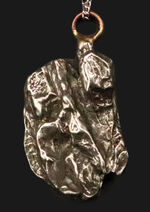 鉄隕石カンポ・デル・シエロのペンダントトップ（シルバーチェーン＆高級ジュエリーケース付き）