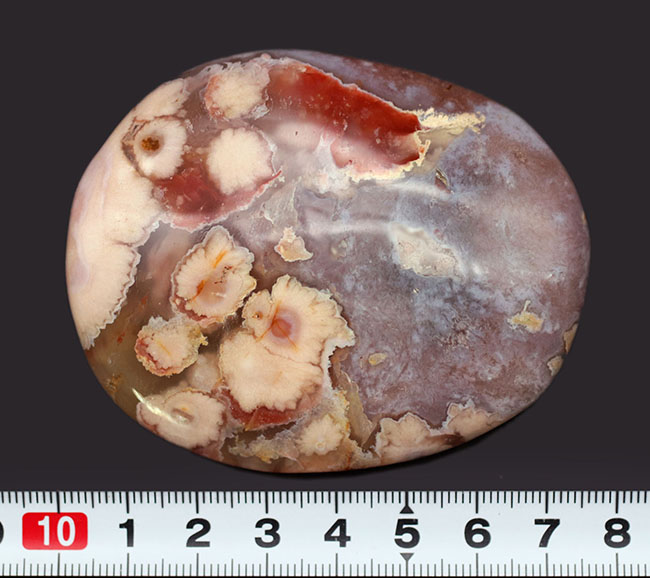 桜の花びらのような模様が可愛いらしいピンクメノウ（Agate）（その9）