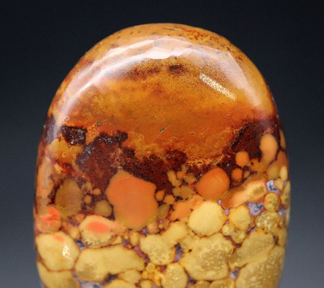 パーフェクト！ヘビの鱗のような模様が特徴的なキングコブラオービキュラージャスパー（Orbicular Jasper）（その4）