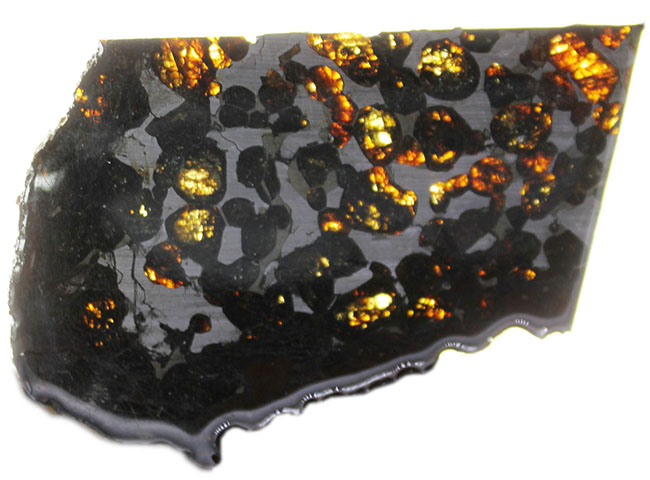 かんらん石の保存状態が素晴らしい！２０１６年に発見された新しいパラサイト隕石、ケニヤ産パラサイト隕石（本体防錆処理済み）（その6）