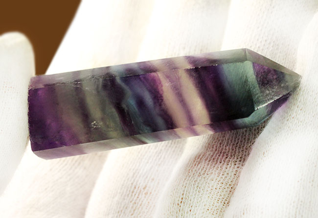 六角柱、マルチカラータイプのフローライト(fluorite)(その6)