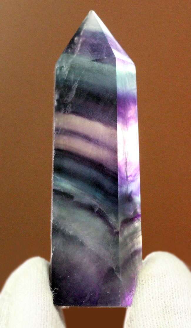 六角柱、マルチカラータイプのフローライト(fluorite)(その8)
