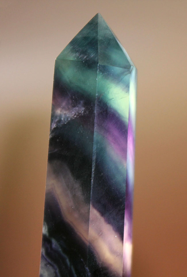 特大サイズ!11センチオーバー。フローライト(fluorite)のマルチカラーバンド標本(その1)