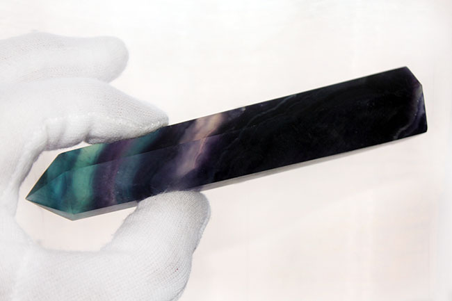 特大サイズ!11センチオーバー。フローライト(fluorite)のマルチカラーバンド標本(その2)
