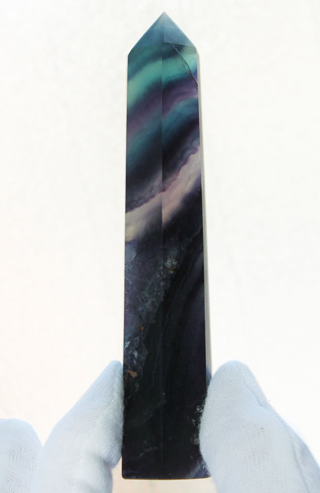 特大サイズ!11センチオーバー。フローライト(fluorite)のマルチカラーバンド標本(その3)