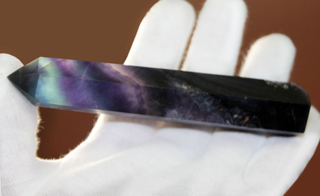 特大サイズ!11センチオーバー。フローライト(fluorite)のマルチカラーバンド標本(その5)
