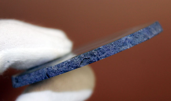 ブルーとグレーの組み合わせが爽やかな、鉱物ブラジル産縞メノウ(Agate)(その5)
