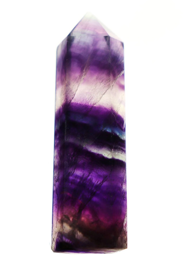 中央に緑色にご注目!多層構造を持つ人気の鉱物、マルチバンドフローライト(Fluorite)(その2)