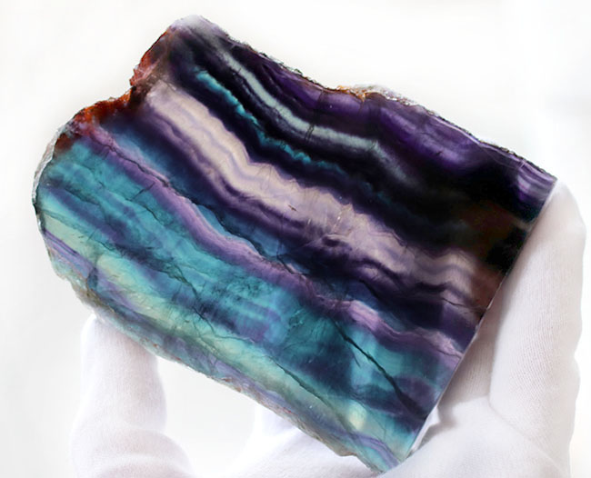 光との相性この上なし、人気鉱物、レインボーフローライト(Fluorite)の厳選標本(その1)