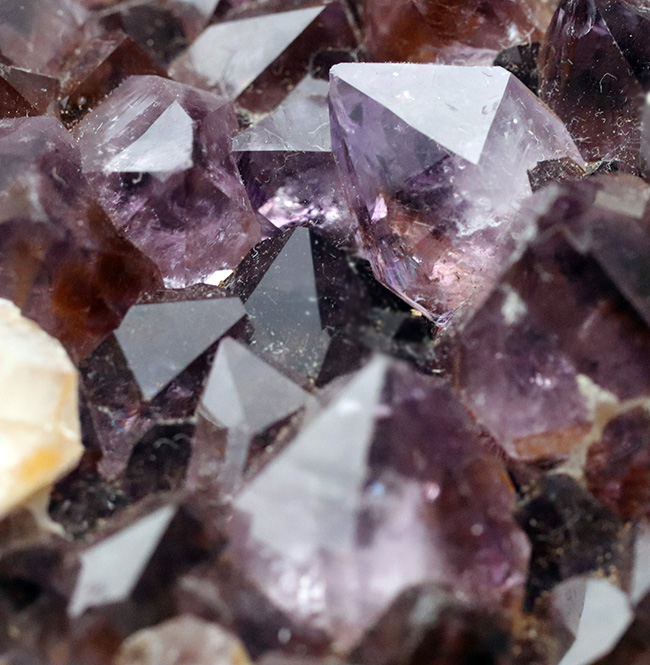 典型的な晶洞タイプ、紫色を呈する水晶、アメシストの原石（その3）