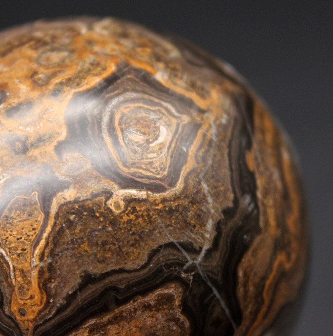 人気の球形のストロマトライト（化石）のカボション。古代の地球に酸素を生み出した活動履歴が残されています。（その6）