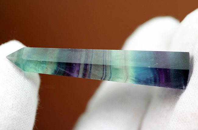透明感溢れる蛍石、グリーンとブルー色中心の鉱物レインボーフローライト(fluorite)(その6)