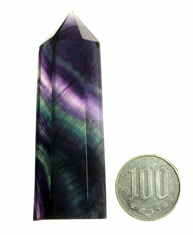 代表的な色調。多層色が見られます!鉱物、レインボーフローライト(fluorite)のハイグレード標本。(その7)